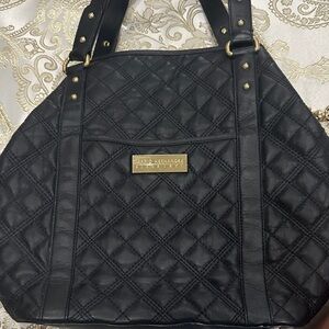 Mario Kenange Black Quilted Tote Bag